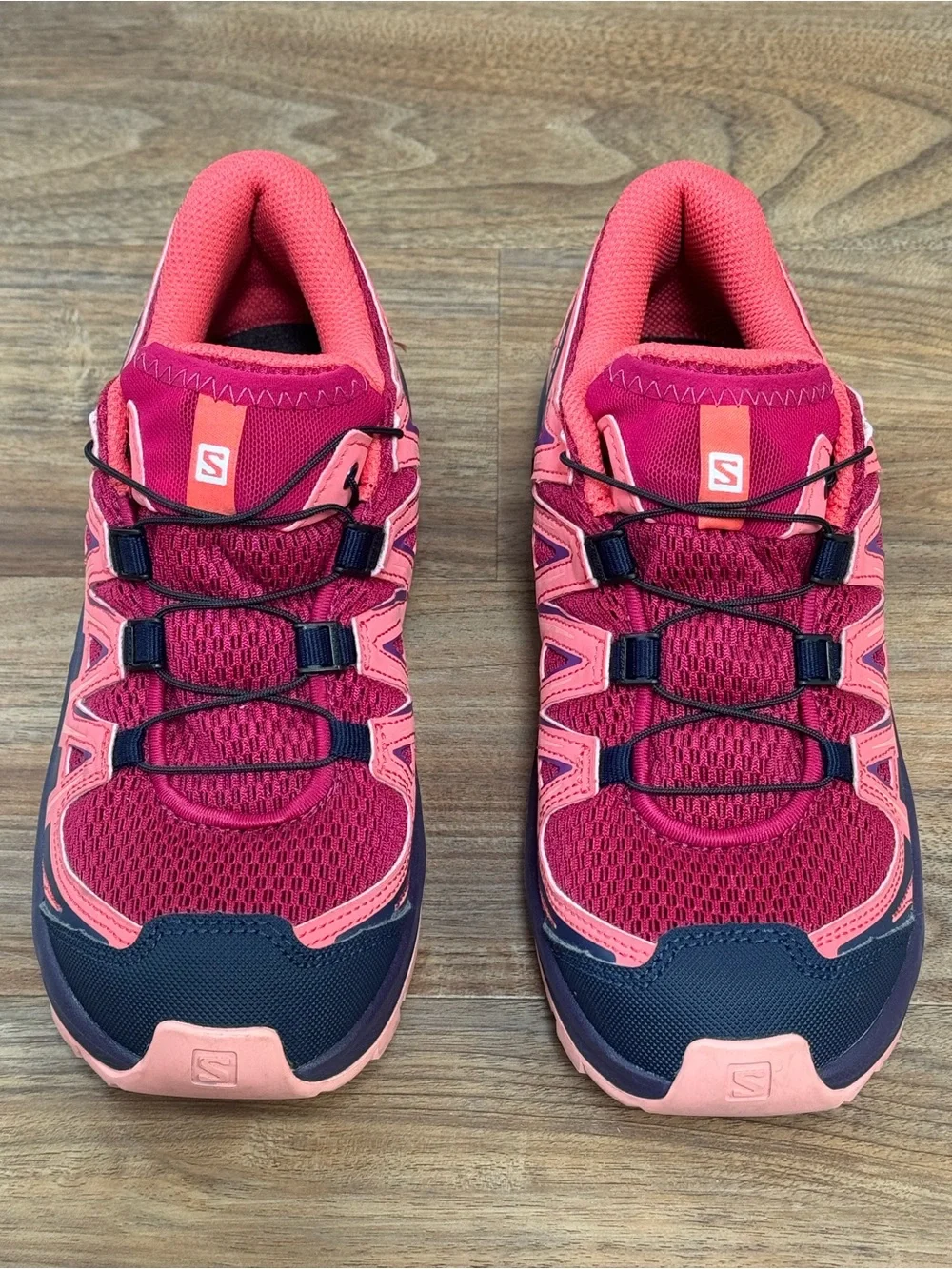 Salomon XA Pro Kids Trail Running Hiking Shoes Quicklace Pink Purple US 4